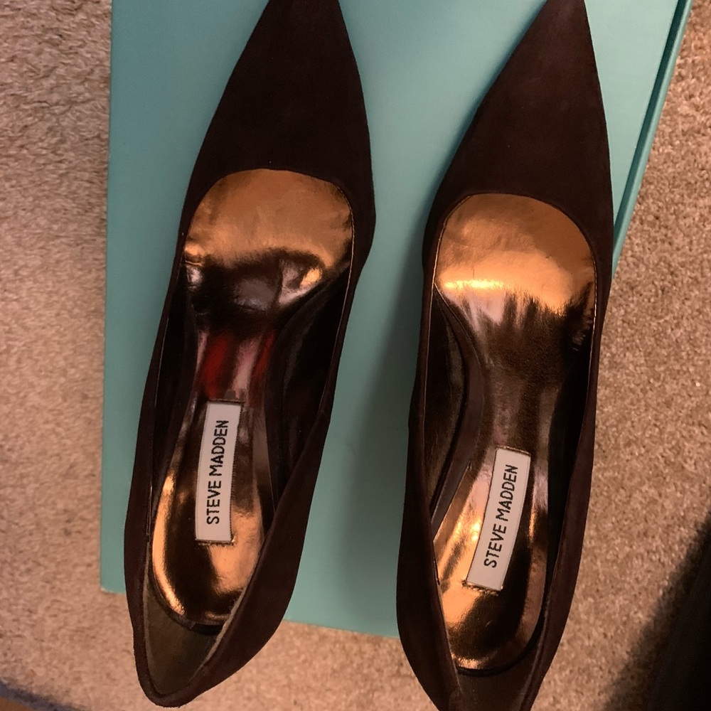 Steve Madden 🤎Brown Suede Heels🥰